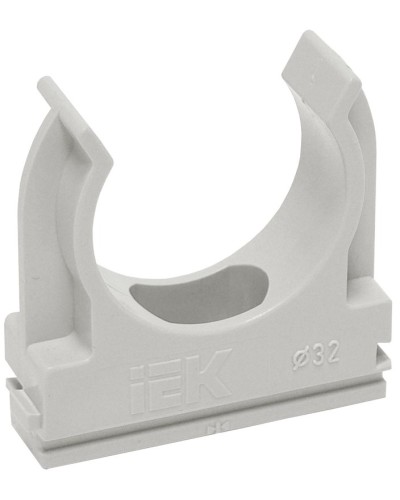Держатель с защёлкой D25 серый ELASTA (100 шт) (CTA10D-CF25-K41-100). Держатель с защёлкой. IEK в Ярославле