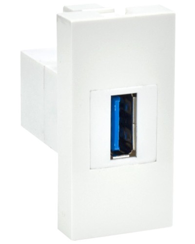 Розетка USB A 3.0 PRIMER РКЮ-10-00-П белый IEK (PR-KK40D-RU-0-1-A3-K01). Розетка USB. IEK в Ярославле