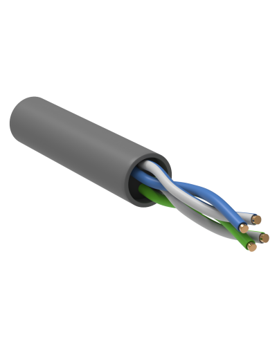 GENERICA U/UTP 5E 24AWG 2PR PVC серый (BC1-C5E02-111-100-R-G). Кабель «витая пара» (LAN) для структурированных систем связи. IEK в Ярославле
