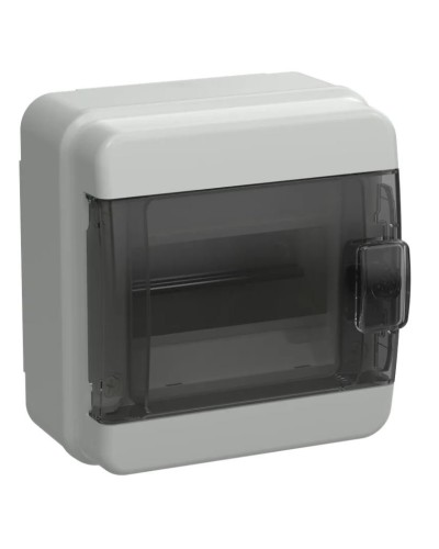Корпус пластиковый КМПн-6 IP65 TEKFOR (TF5-KP72-N-06-65-K03-K02). Корпус модульный пластиковый черная прозрачная дверь. IEK в Ярославле