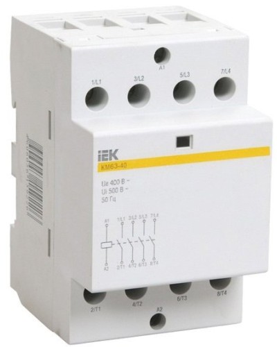 Контактор модульный КМ63-40 AC/DC (MKK21-63-40). Контактор модульный. IEK в Ярославле