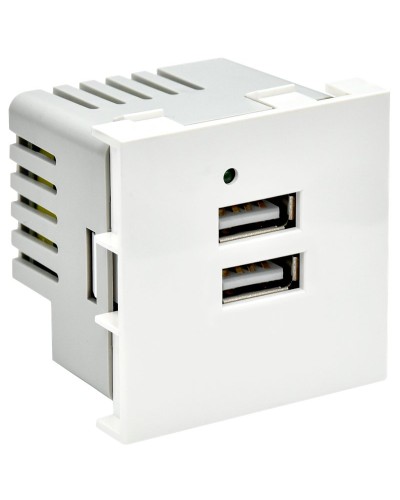 Розетка USB A+A 4,2А PRIMER РКЮ-23-40-П белый IEK PR-KK40D-RU-0-2-AA-K01). Розетка USB. IEK в Ярославле