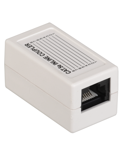 CS70-1C5EU. Проходной адаптер категория 5Е UTP тип RJ45-RJ45, белый. ITK в Ярославле