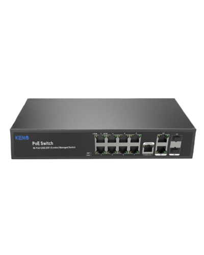 KN-SW802SFP/M2. Коммутатор с питанием по PoE. KENO в Ярославле