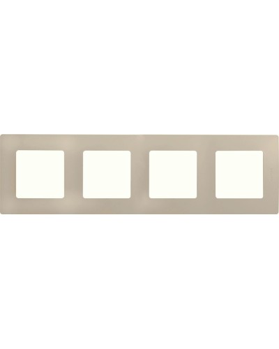 Рамка 4 поста ETIKA, слоновая кость (672514). Рамка. LegranD в Ярославле