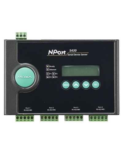 NPort 5430. 4-портовый асинхронный сервер. MOXA в Ярославле