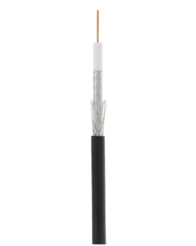 RG-6 CCS, Out, PE (UEC-C2-32123B-BK-3). Кабель коаксиальный омедненный. NETLAN в Ярославле