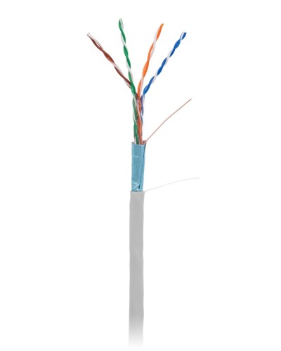 F/UTP 4pair, Cat5e, In,PVC (EC-UF004-5E-PVC-GY-1). Кабель «витая пара» (LAN) для структурированных систем связи. NETLAN в Ярославле