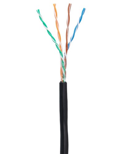 U/UTP 4pair, Cat5e, Out, PE (EC-UU004-5E-PE-BK-1). Кабель «витая пара» (LAN) для структурированных систем связи. NETLAN в Ярославле