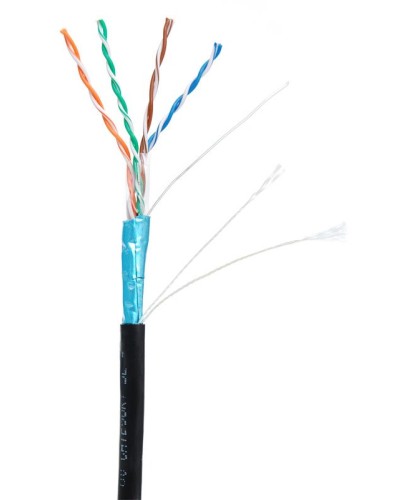 F/UTP 4pair, Cat5е, Out, PE (EC-UF004-5E-PE-BK). Кабель «витая пара» (LAN) для структурированных систем связи. NETLAN в Ярославле