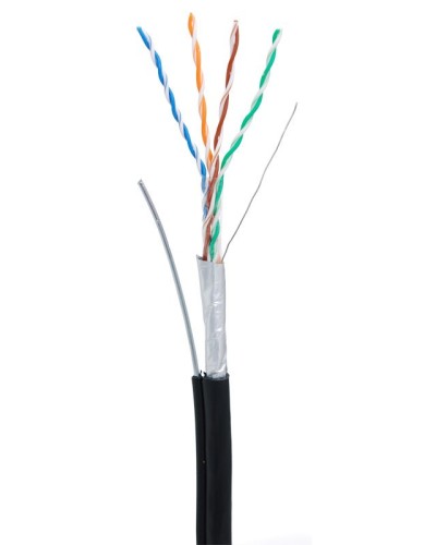 F/UTP 4pair, Cat5e, Out, Sw (EC-UF004-5E-PE-SW-BK). Кабель «витая пара» (LAN) для структурированных систем связи. NETLAN в Ярославле
