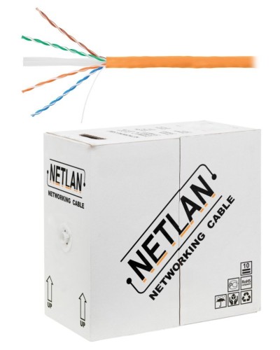 U/UTP 4pair, Cat6, Solid, In, LSZH (EC-UU004-6-LSZH-OR). Кабель «витая пара» (LAN) для структурированных систем связи. NETLAN в Ярославле