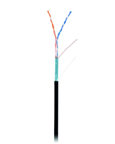F/UTP 2pair, Cat5, Out, PE (EC-UF002-5-PE-BK). Кабель «витая пара» (LAN) для структурированных систем связи. NETLAN в Ярославле
