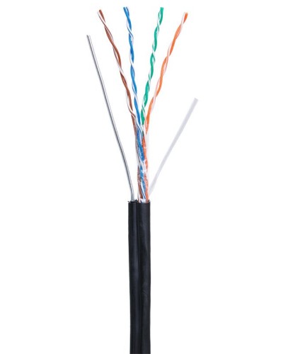 U/UTP 4pair, Cat5e, Out, Sw, PE (EC-UU004-5E-PE-SW-BK). Кабель «витая пара» (LAN) для структурированных систем связи. NETLAN в Ярославле