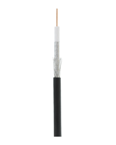 RG-6 CCS, Out, PE (EC-C2-32123B-BK-3). Кабель коаксиальный омедненный. NETLAN в Ярославле