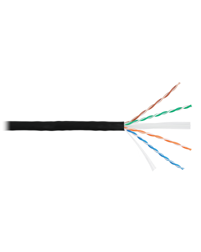U/UTP 4pair, Cat6, Solid, Out, PVC (NMC 4155B-BK). Кабель «витая пара» (LAN) для структурированных систем связи. NIKOMAX в Ярославле