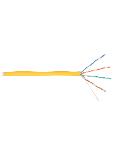 U/UTP 4pair, Cat5e, Solid, In, нг(А)-HF (NMC 9100C-YL). Кабель «витая пара» (LAN) для структурированных систем связи. NIKOMAX в Ярославле