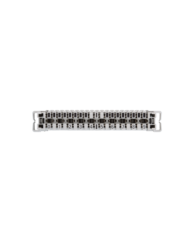 NMC-PL10-CU-10 (10 шт). Плинт неразмыкаемый, (0...9), крепление под кронштейн и круглые направляющие. NIKOMAX в Ярославле