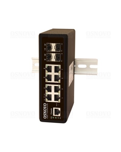 SW-70804/IL. Промышленный коммутатор Gigabit Ethernet на 12 портов. OSNOVO в Ярославле