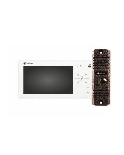 VM-7.0 (w)+ DS-700L (медь). Комплект видеодомофона. Optimus в Ярославле
