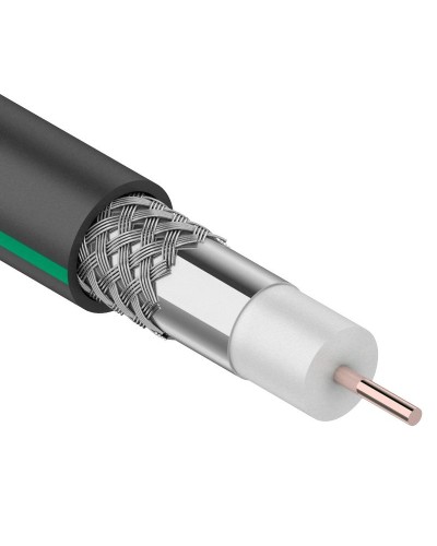 SAT 703 B, Cu/Al/Al, 75%, 75 Ом, 100 м, черный OUTDOOR. PROconnect. (01-2436-1). Кабель коаксиальный радиочастотный. PROCONNECT в Ярославле