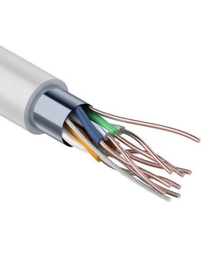 F/UTP Light, CAT 5, PVC, 4PR, 26AWG, омедненный INDOOR, SOLID, серый, 305м, PROconnect (01-0148-3). Кабель «витая пара» (LAN) для структурированных систем связи. PROCONNECT в Ярославле