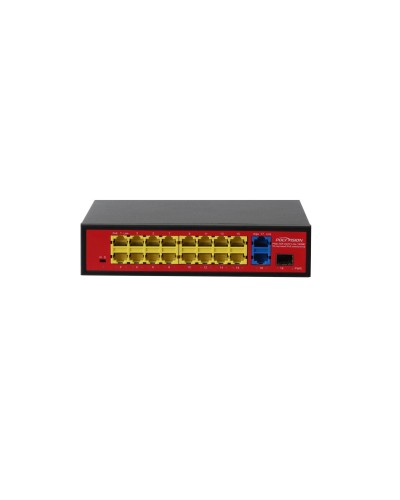 PND-16P-2G1F Lite (180W). Коммутатор неуправляемый 18-портовый с PoE. Polyvision в Ярославле