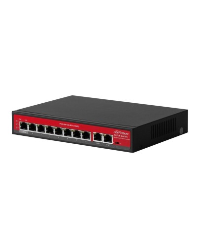 PND-08P-2M-BT1 (120W). Коммутатор AI 10-портовый с функцией PoE. Polyvision в Ярославле
