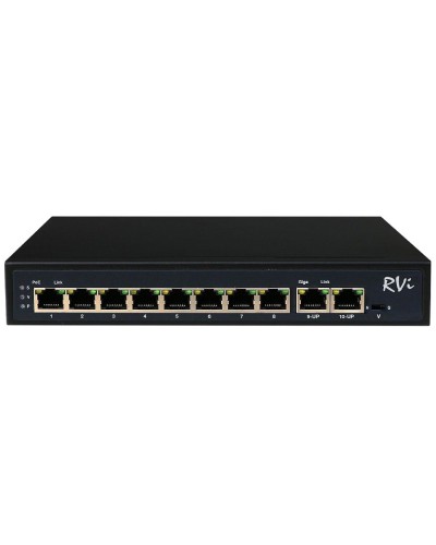 RVi-1NS08F-2T (1G). Коммутатор с питанием по PoE. RVi в Ярославле