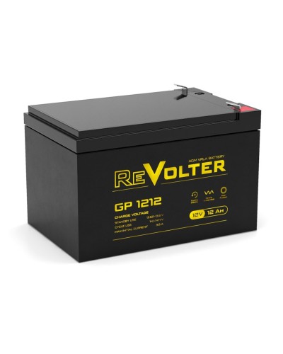 Revolter GP 1212. Аккумулятор автомобильный герметичный свинцово-кислотный. Revolter в Ярославле