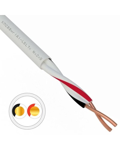 КПСВВнг(А)-LSLTx 1х2х0,5 REXANT (01-4870). Кабель для систем передачи данных пониженной пожароопасности c низким дымо- и газовыделением, с низкой токсичностью продуктов горения. Rexant в Ярославле