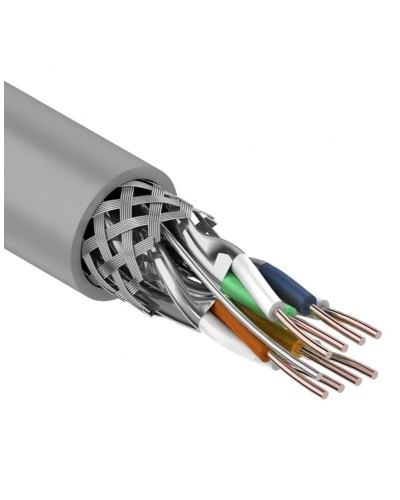 S/FTP, CAT 7, PVC, 4PR, 23AWG, INDOOR, SOLID, серый, 305 м, REXANT (01-0542). Кабель «витая пара» (LAN) для структурированных систем связи. Rexant в Ярославле