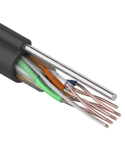 U/UTP 4PR 24AWG CAT5e 305м OUTDOOR+ТРОС*1 REXANT (01-0046). Кабель «витая пара» (LAN) для структурированных систем связи. Rexant в Ярославле