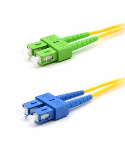 Патч-корд оптический переходной (SM), 9/125 (OS2), SC/APC-SC/UPC, (Duplex), PVC, 2м REXANT (50-2059): Патч-корд оптический в Ярославле