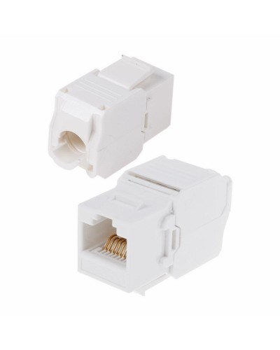 Модуль Keystone Jack RJ-45(8P8C) UTP, CAT 6, тип 180 градусов, самозажимной, белый REXANT (05-1052): Модуль Keystone Jack в Ярославле