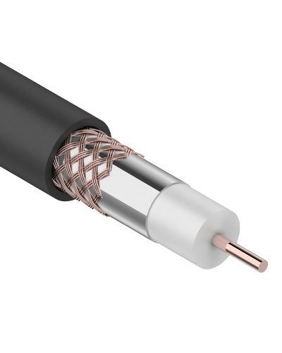 RG-6U+Cu, 75 Ом, Cu/Al/Cu, 64%, 305 м OUTDOOR REXANT (01-2232). Кабель коаксиальный радиочастотный. Rexant в Ярославле