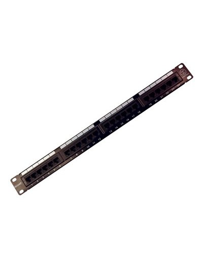 Коммутационная панель, 19", 1U, 24 порта RJ-45, категория 5e, UTP неэкранированная, черная Rexant (04-0021): Патч-панель 19" в Ярославле