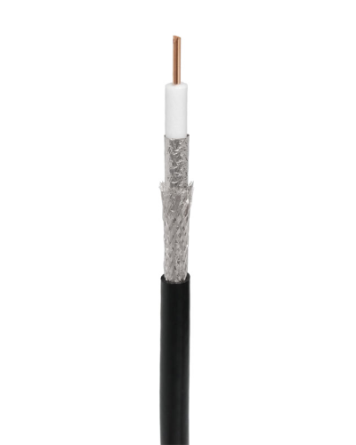 RG-11U, 75 Ом, CCS/Al/Al, 83%, 305 м, черный OUTDOOR (01-3011). Кабель коаксиальный радиочастотный. Rexant в Ярославле