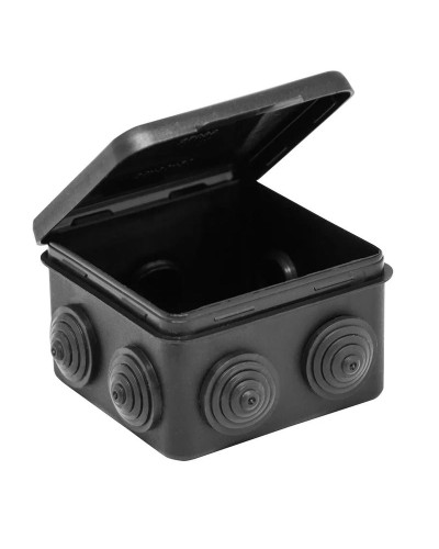 Коробка TYCO ОП 80х80х50мм откидная крышка УХЛ1 IP54 черный (67040МЧ). Коробка распределительная. RuVinil в Ярославле