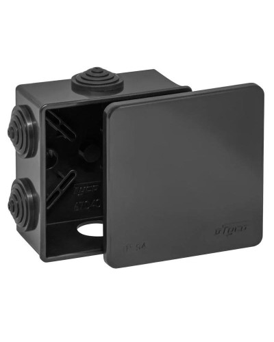 Коробка TYCO ОП 85х85х40мм УХЛ1 IP54 черный (67040Ч). Коробка распределительная. RuVinil в Ярославле