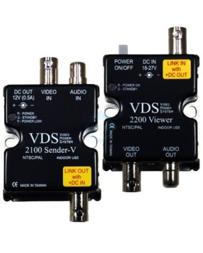 VDS 2100/2200. Удлинитель видео-, аудиосигнала, напряжения питания по коаксиальному кабелю. SC&T в Ярославле