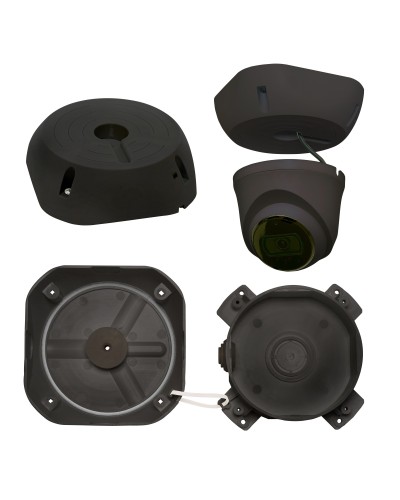МК-4 PRO (цвет черный). Монтажная коробка для крепления уличных видеокамер. SLT в Ярославле