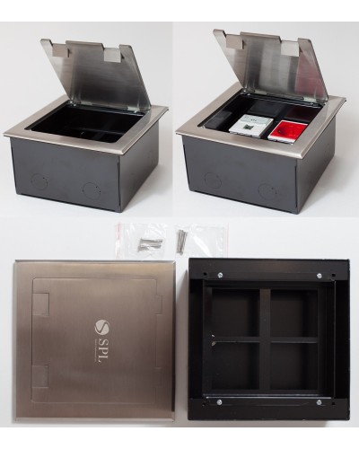 Люк на 4 поста (45х45), из нержавеющей стали, с коробкой, IP40 (300014). Люк. SPL в Ярославле