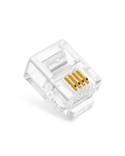 Коннекторы 6P4C (RJ-11) (100шт) (10-0227). Телефонный разъем 6P4C (RJ-11). SUPRLAN в Ярославле