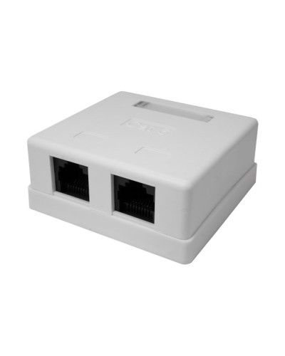 Розетка настенная RJ-45, 8P8C, Cat.6, 2 порта UTP (10-0310): Компьютерная розетка в Ярославле