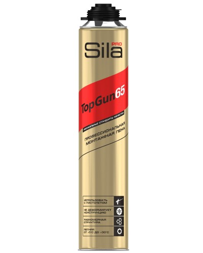 Пена монтажная Sila Pro TopGun 65, 875 мл. Пена монтажная. Sila в Ярославле