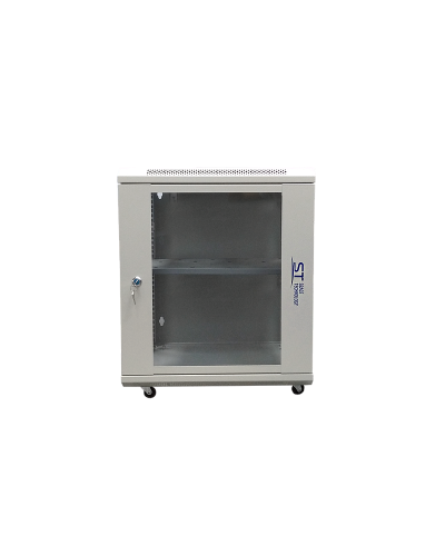 ST-NC12U600 (серый) С ПОЛКОЙ. Шкаф телекоммуникационный 19 настенный 12U. Space Technology в Ярославле