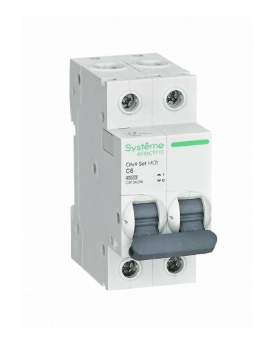 City9 Set 2P 6А 4.5kA С (C9F34206). Автоматический выключатель. Systeme Electric в Ярославле