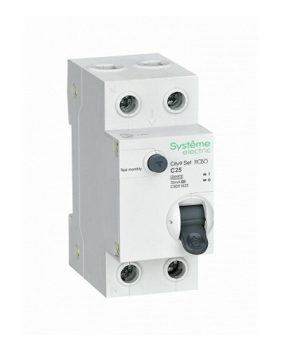 City9 Set 1P+N С 25А 4.5kA 30мА A 230В (C9D55625). Автоматический выключатель дифференциального тока. Systeme Electric в Ярославле