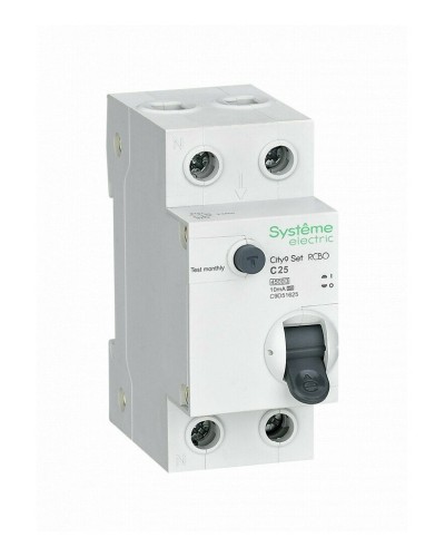 City9 Set 1P+N С 25А 4.5kA 10мА A 230В (C9D51625). Автоматический выключатель дифференциального тока. Systeme Electric в Ярославле